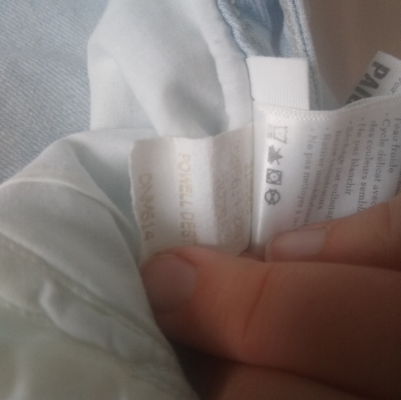 Paige Porter Relaxed Straight Jeans Sz. 24 Light Wash 90s fit Distressed - Picture 9 of 15